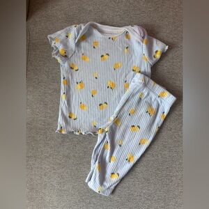 Carter's Yellow and Gray Kids Pajama Set
